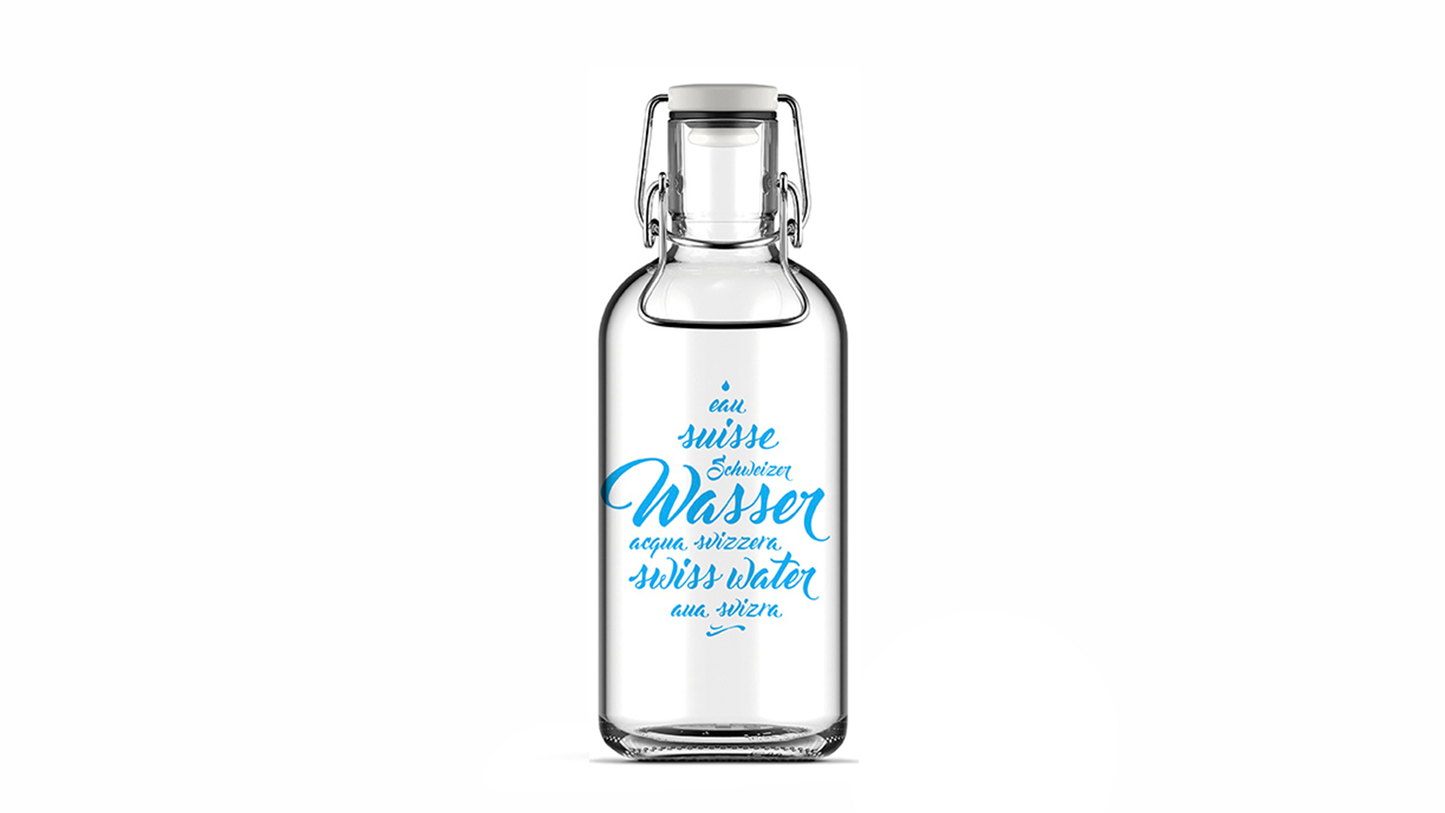 Drinking bottle Schwiizer water 1 liter