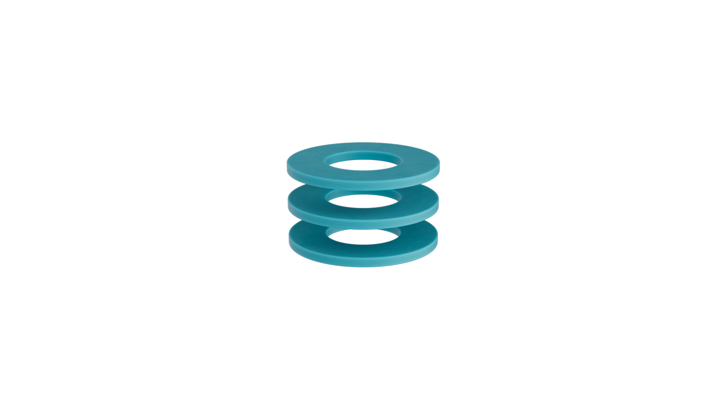 Blue sealing ring in a pack of 3