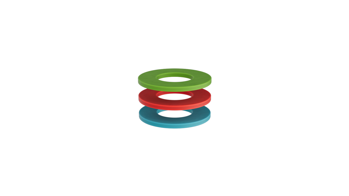 Sealing ring Family Pack red/green/blue